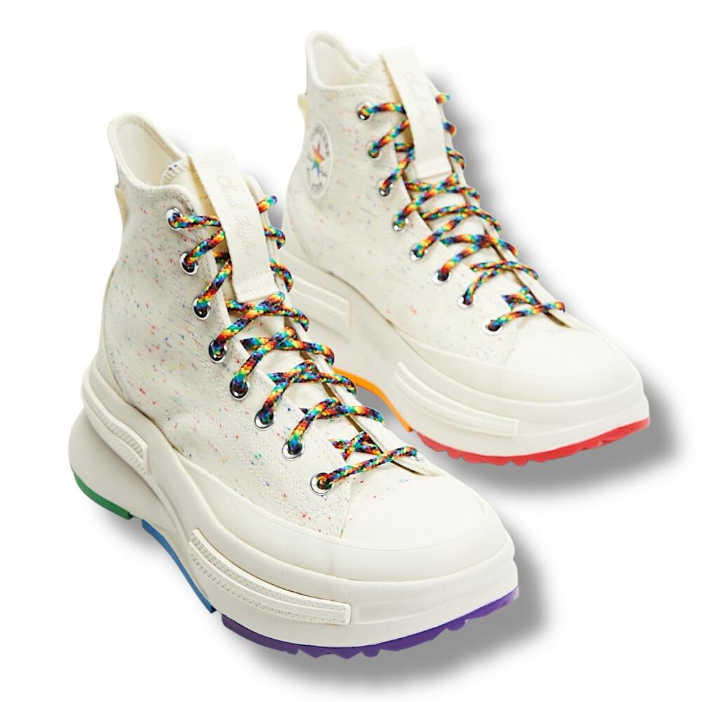 Converse Unisex 'Run Star Legacy CX' High Pride, Cream Size 7.5 US Men, 9 Ladies
